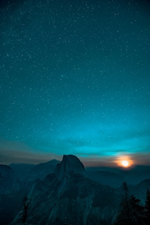 Editor's Choice - Moonlit Yosemite Night Wallpaper