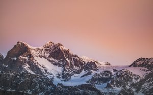 Editor's Choice - Italian Alps Snowy Mountain Wallpaper