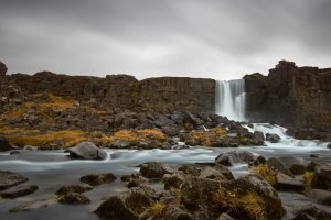 Editor's Choice - Grey Sea Waterfall Wallpaper