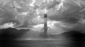 Collector's Choice - Dark Tower Monochrome Sky Wallpaper