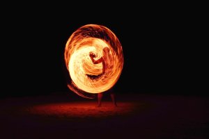 Editor's Choice - Night Fire Glow Wallpaper