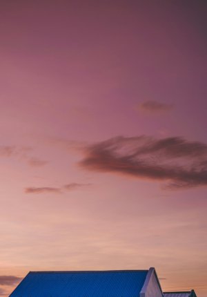 Editor's Choice - Pink Sunset House Wallpaper