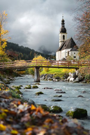 Editor's Choice - Bavaria Autumn Church Wallpaper