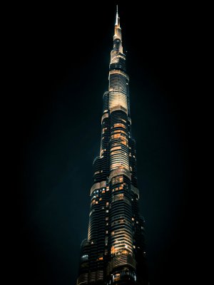 Collector's Choice - Dubai Night Skyscraper Wallpaper