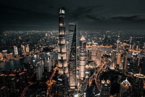 Collector's Choice - Shanghai Skyline Night Wallpaper