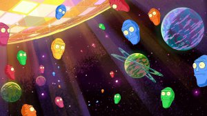 Community Photos - Rick And Morty Floating Heads Wallpaper