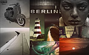Community Photos - Faces Postcard Collage Wallpaper
