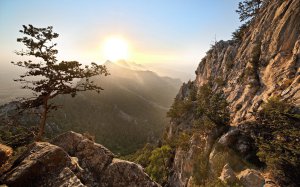 Community Photos - Sunlit Mountain Valley Wallpaper