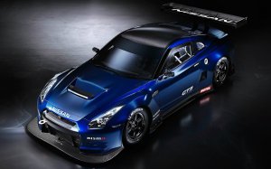 Community Photos - Blue Nissan GT R Frontal Wallpaper
