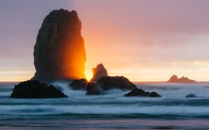 Collector's Choice - Pacific Sunset Waves Wallpaper