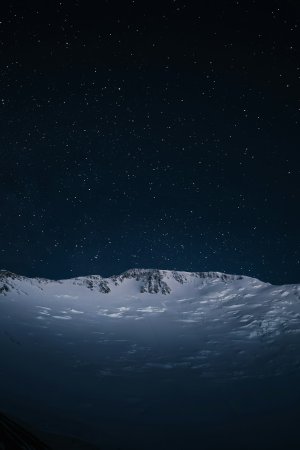 Collector's Choice - Starry Winter Mountain Wallpaper